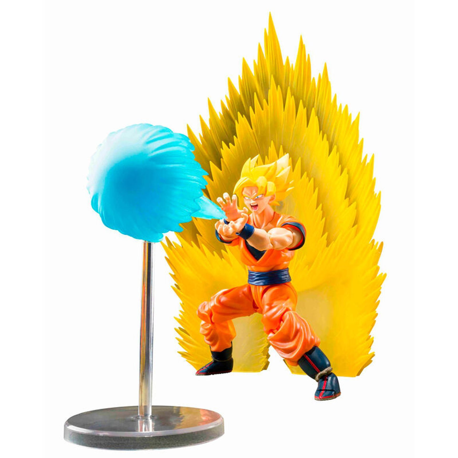 Dragon Ball Teleport Kamehameha Super Saiyan Son Goku S.h Figuarts Figure 15cm